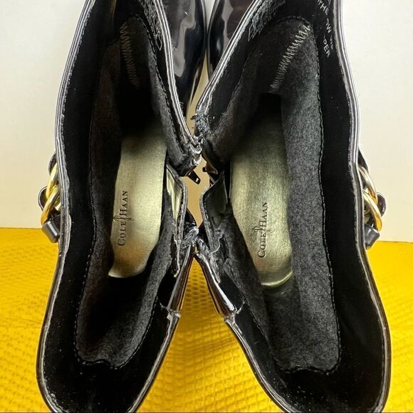 Cole Haan x Nike Air Carmela Low Black Glossy Rain Boots 5 - Picture 8 of 9